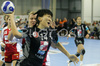 Liudmila Bodnieva (no.14) of Krim shooting on goal during match of 2nd round of EHF Women Handball Champions League between RK Krim, Ljubljana, Slovenia and 1.FC Nurnberg, Germany. Match ended with victory of 1.FC Nurnberg, who defeated RK Krim with 30:31. Match between RK Krim and 1.FC Nurnberg was played in Tivoli Arena in Ljubljana, Slovenia on 3. November 2007.
