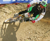 Samuel Hill of Australia riding in last race of Men Downhill Nissan UCI Mountain Bike World Cup. Final race of MTB World Cup was held in Maribor, Slovenia, on 16th of September 2007.
