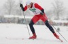 Tiril Schjoelberg of Norway skiing during Junior Women qualification for FIS Nordic Junior Ski World Championships Sprint race were held in Medvode,  Slovenia. First 32 skiers qualified for afternoon finals.
