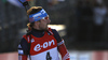 Third placed Anton Shipulin of Russia crossing finish line of the Men pursuit race of IBU Biathlon World Cup in Hochfilzen, Austria. Men sprint race of IBU Biathlon World cup was held on Saturday, 12th of December 2015 in Hochfilzen, Austria.
