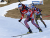 Third placed Anton Shipulin of Russia skiing during the Men pursuit race of IBU Biathlon World Cup in Hochfilzen, Austria. Men sprint race of IBU Biathlon World cup was held on Saturday, 12th of December 2015 in Hochfilzen, Austria.
